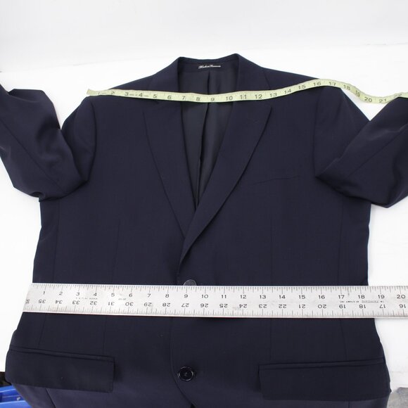 Cartier Sport Coat Mens 38R Wool Single Breasted Two Button Blazer Navy Blue - Picture 9 of 11
